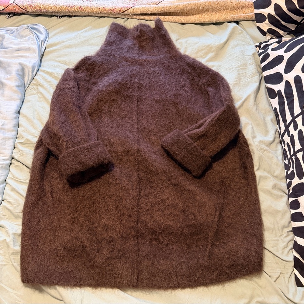 H&M Brown Mohair Turtleneck Sweater